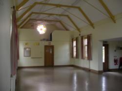 Main Hall looking towards circular window and kitchen Main Hall looking towards circular window and kitchen