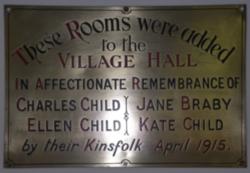 Commerative plaque dated 1915 Commerative plaque dated 1915