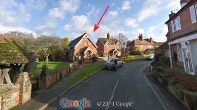 Google StreetView of Village Hall approached from West Google StreetView of Village Hall approached from West